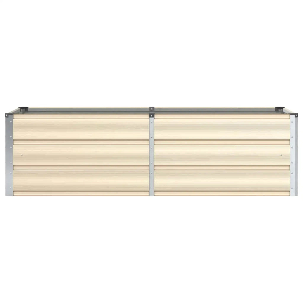 Fioriera Avorio 160 x 80 x 45 cm Acciaio