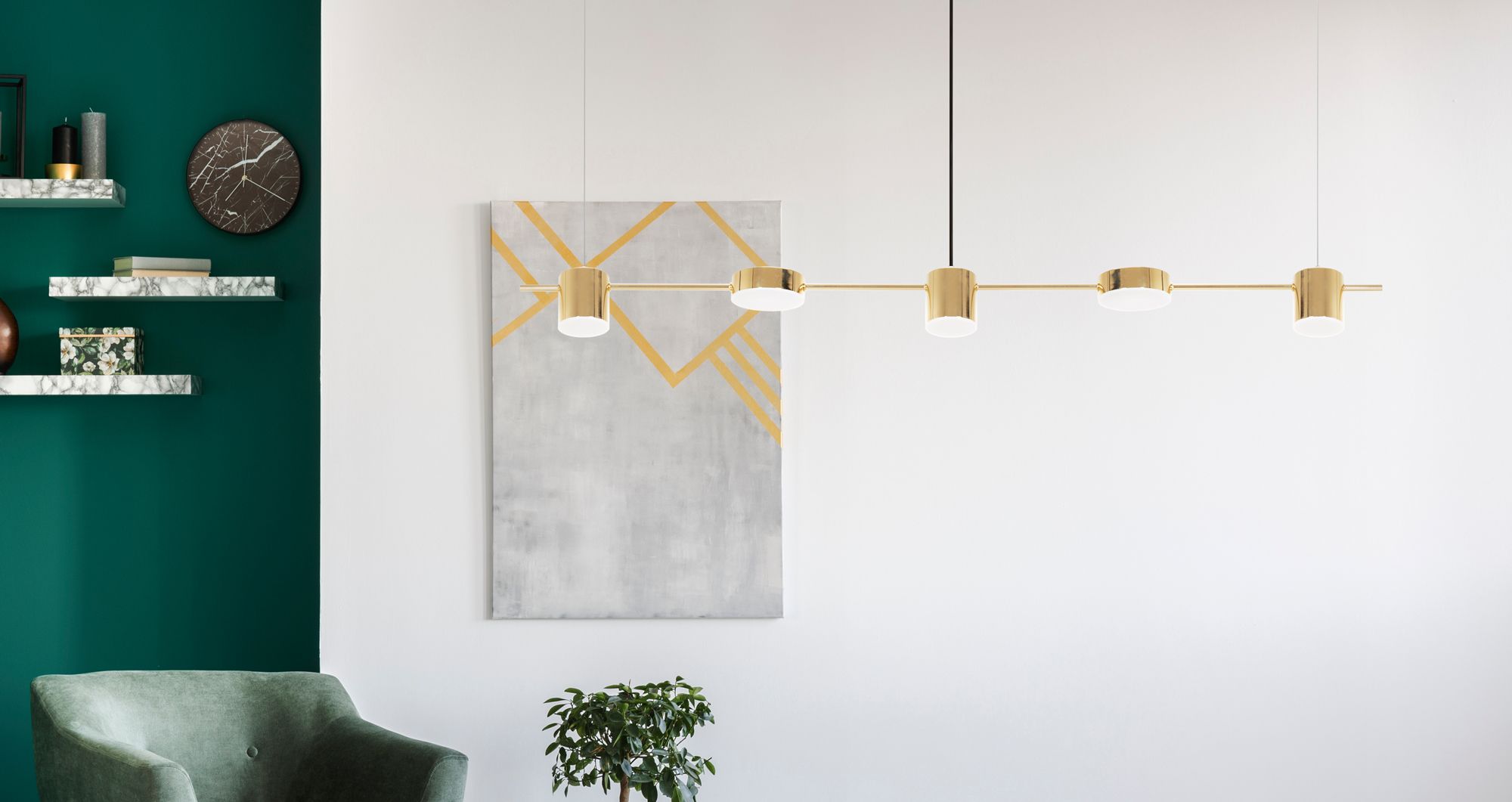 Lampada Led APP929-5CP Gold