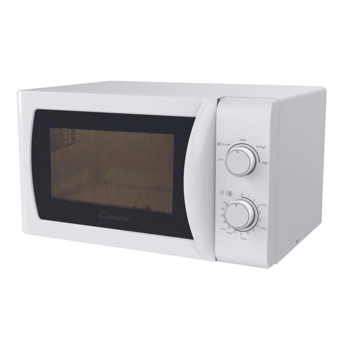 CMW20SMW Microonde Mono CANDY Idea - 20 L - MO: 700 W - UI meccanico - 5 livelli di potenza - Bianco