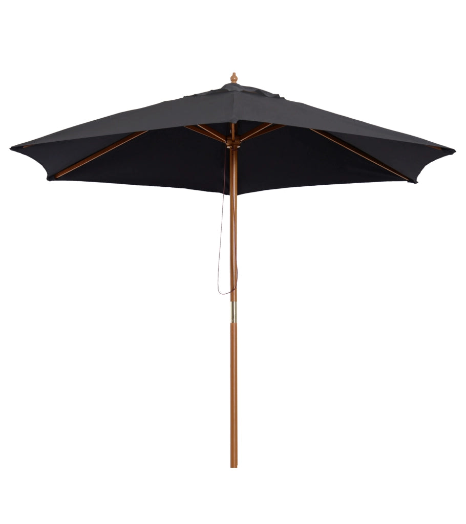 Ombrellone da giardino esterno doppio tetto esagonale ¨C zephmum ¨C Bamb¨´ nero ? 250x230 cm