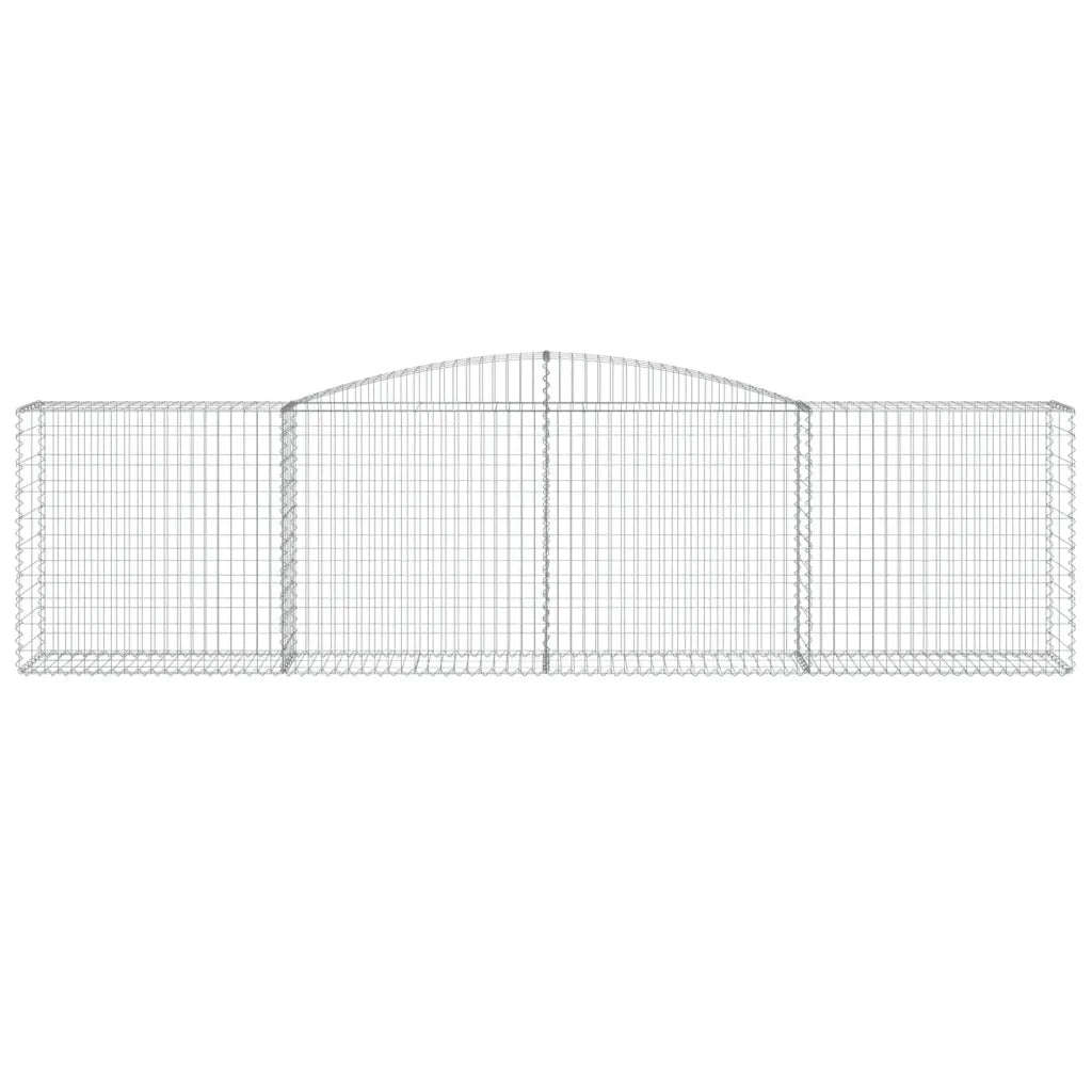 Cesto Gabbione ad Arco 400x50x100/120 cm Ferro Zincato 153535