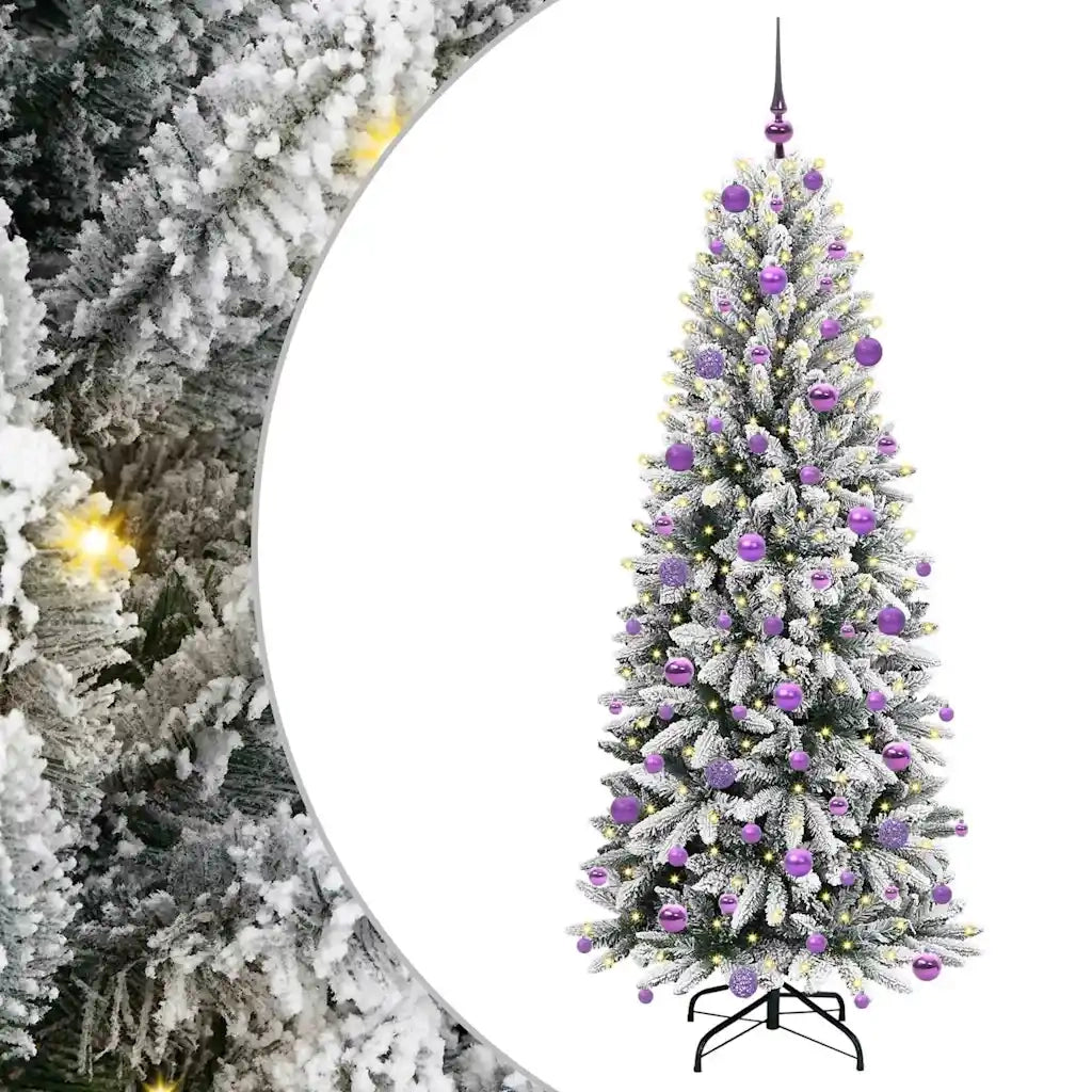 Albero di Natale | Decorazioni natalizie artificiale con 300 LED Bianco 180 cm