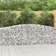 Cesti Gabbioni ad Arco 7 pz 400x50x80/100 cm Ferro Zincato 3145948