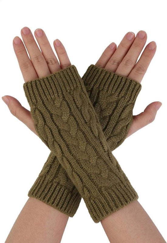 Caldastra del Polso per Uomo e Donna | Guanti d'Inverno con Tasca per Dito | Stretti e Elastici | Guanti a Cuffie Senza Dito con Cavo di Stiramento Compressivo Caldo e Design Feminista.