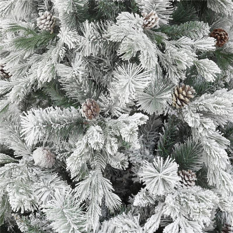 ALBERO DI NATALE ROCCARASO 180 CM CON NEVE INNEVATO ARTIFICIALE USATO COME NUOVO
