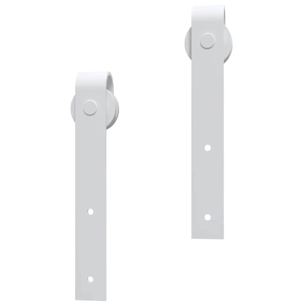 Kit Accessori per Porta Scorrevole 200 cm in Acciaio Bianco CFW7777694