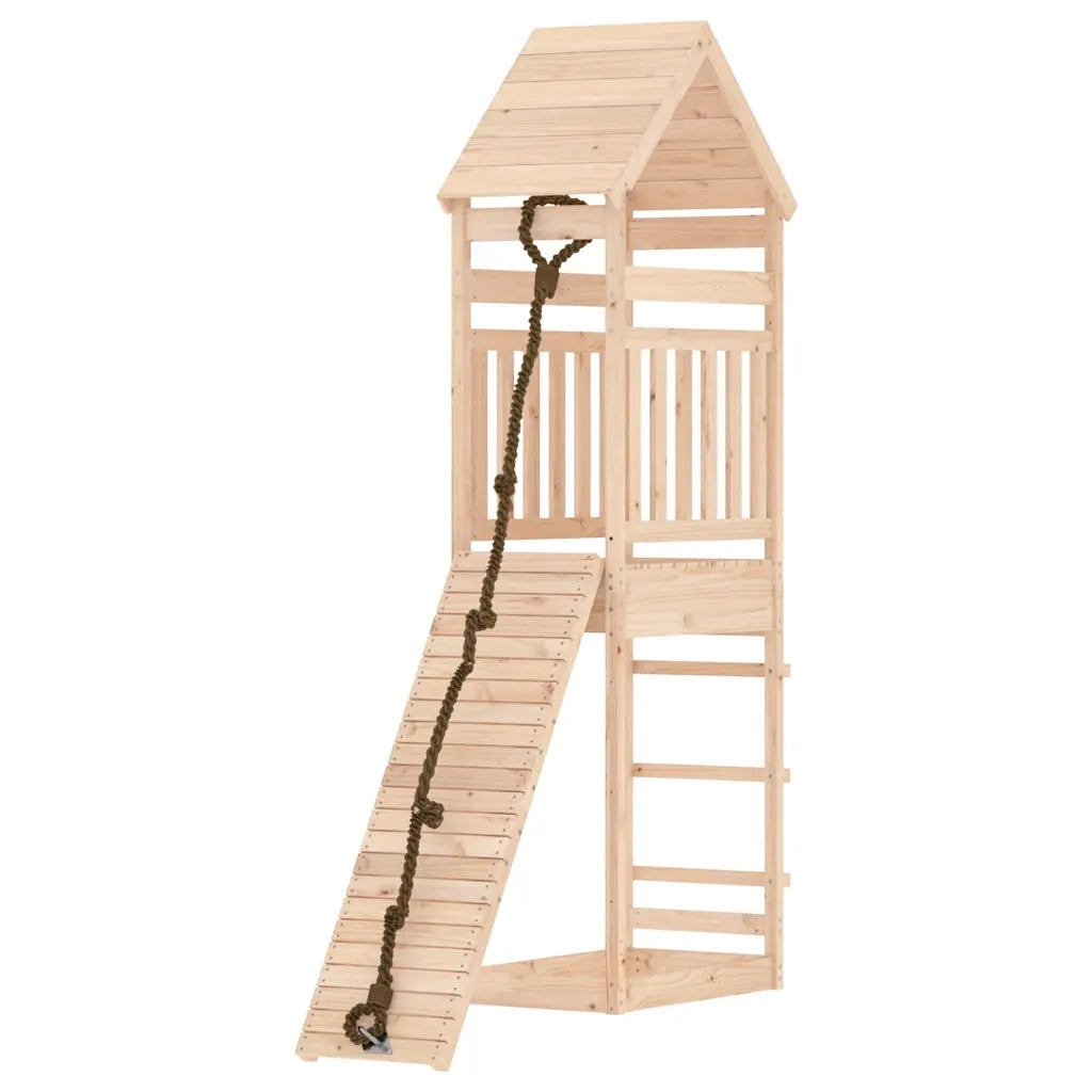 Casetta con Arrampicata in Legno Massello di Pino 3156898
