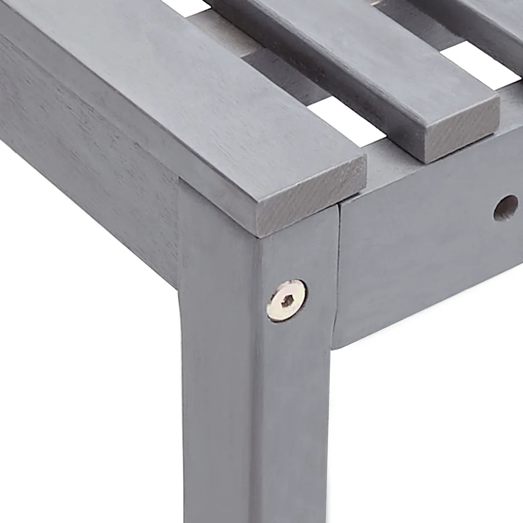 Panca da Giardino ad Angolo 140 cm Legno Massello Acacia 312423