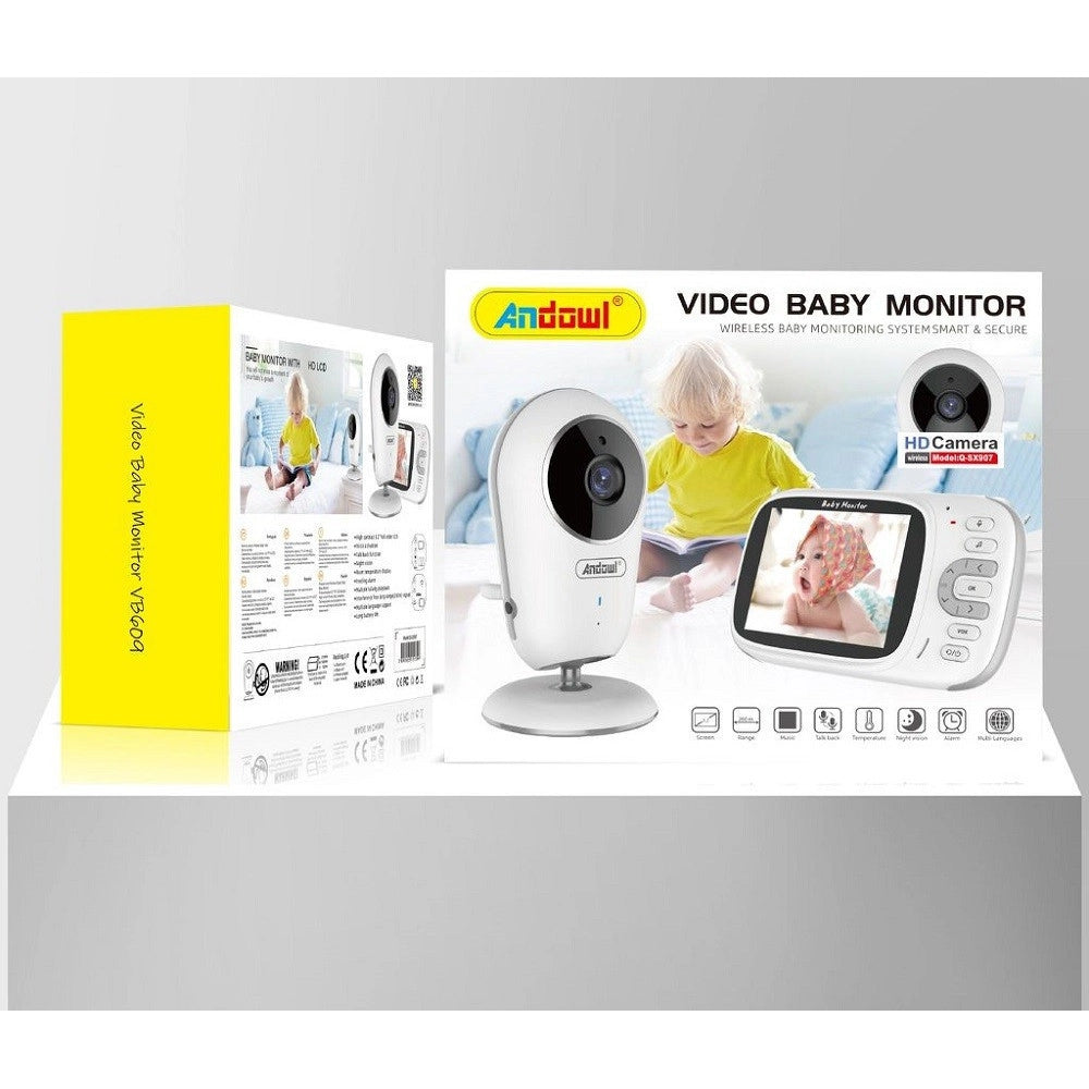 Trade Shop - Baby Monitor Telecamera Sorveglianza Monitoraggio Wireless Intelligente Q-sx907 -