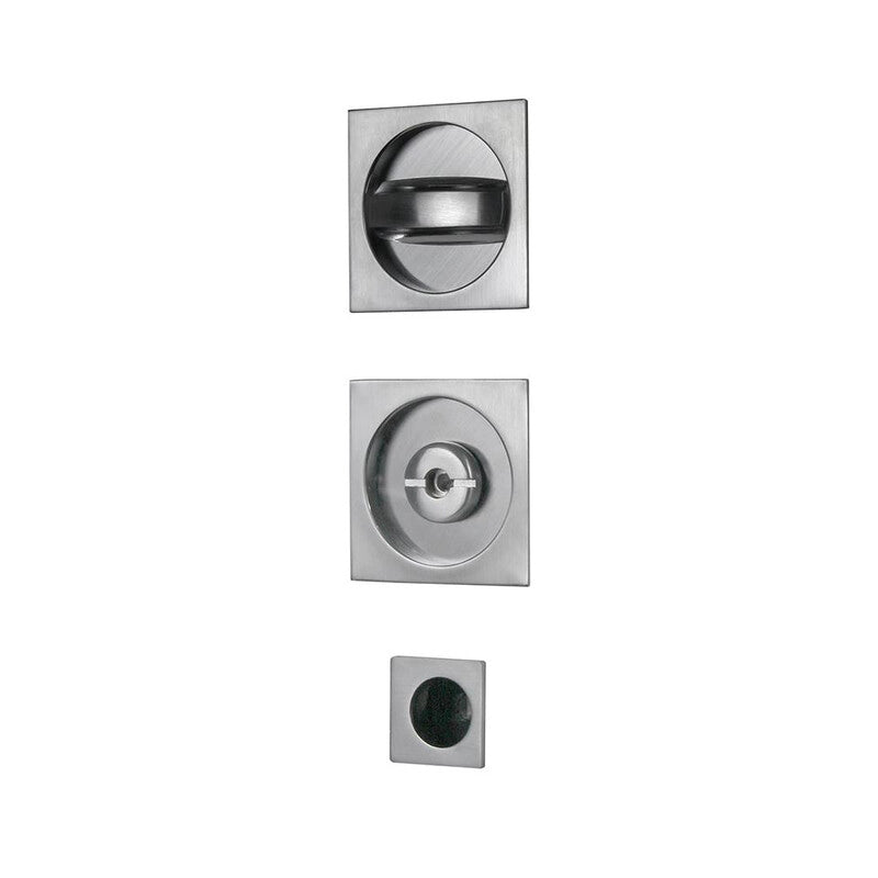 KIT MANIGLIE QUADRO PORTE SCORREVOLI CROMO