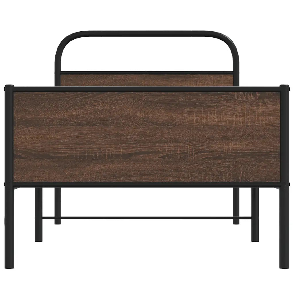 Giroletto senza Materasso Rovere Marrone 100x200 cm Truciolato 4100495