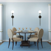 Lampada Da Muro Nero Moderno 75cm APP579-1W