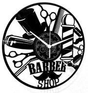 Ora Karma per Barbiere | Salon di Bellezza | Orologio da Muro per Barbiere | Nessun Suono Tictac, Design Vintage Regalo (nero B6)