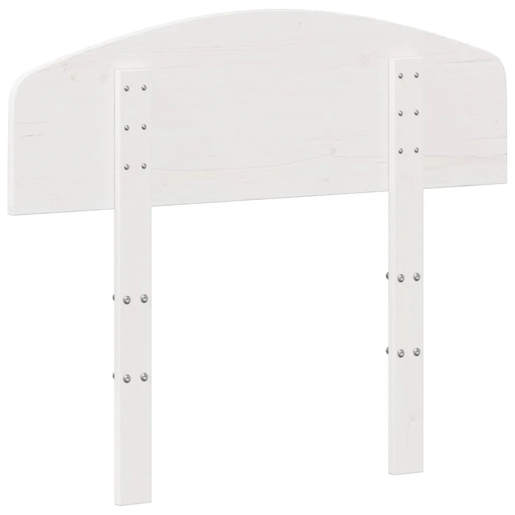 Testiera-Testata-Testiera Decorativa Bianca 75 cm in Legno Massello di Pino 363642
