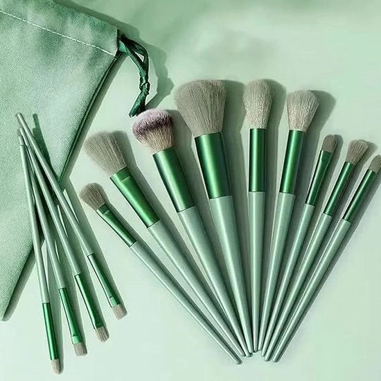 Set di pennelli per trucco professionale, pennelli di alta qualità sintetici, per polvere, crema liquida, viso, ombretto, pennello cosmetico 13