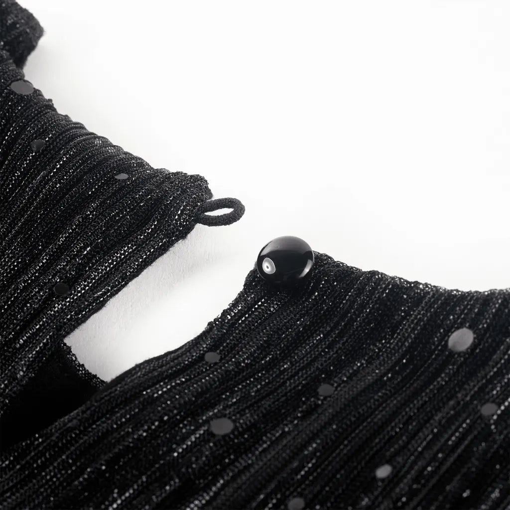 Abito per Bambine a Maniche Lunghe Nero 92 14882
