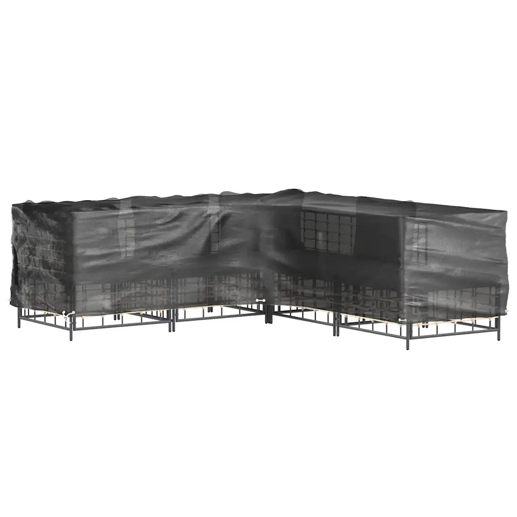Coperture Mobili da Giardino | Telone per mobili da esterni a L 2 pz 12 Occhielli 185x185x90cm