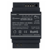 Alimentatore Trasformatore Da Guida Barra DIN 100W, 4 Moduli, Serie HDR-100, Disponibili DC 12V 24V (DC 24V)