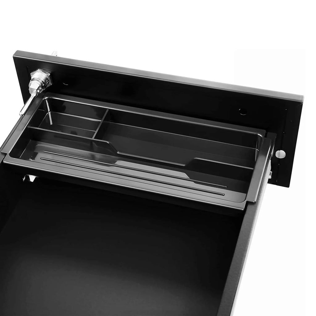 Cassettiera per ufficio su ruote con 3 cassetti e schedario sospeso 30 x 45 x 60 cm armadio per ufficio con serratura per archivi e documenti corpo dell'armadio preassemblato nero 12_0004808