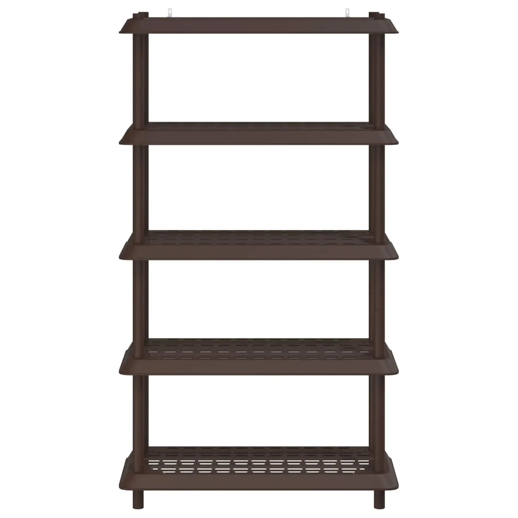 Unità di scaffalatura 5 livelli 100 x 40 x 177 cm PP Marrone 8011753