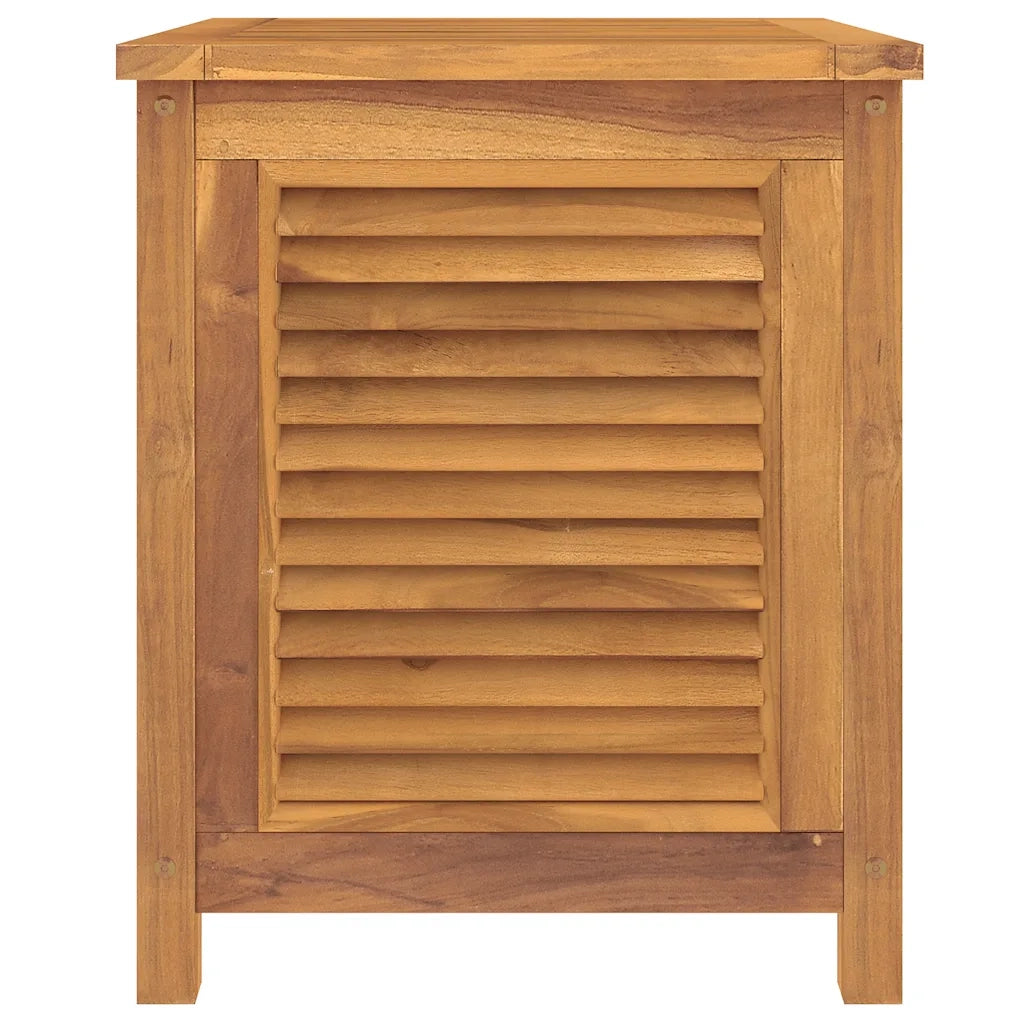 Contenitore Giardino con Borsa 60x50x58cm Legno Massello Teak 363269