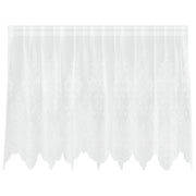 Tenda in Pizzo con tende Bianco 100 x 200 cm Poliestere