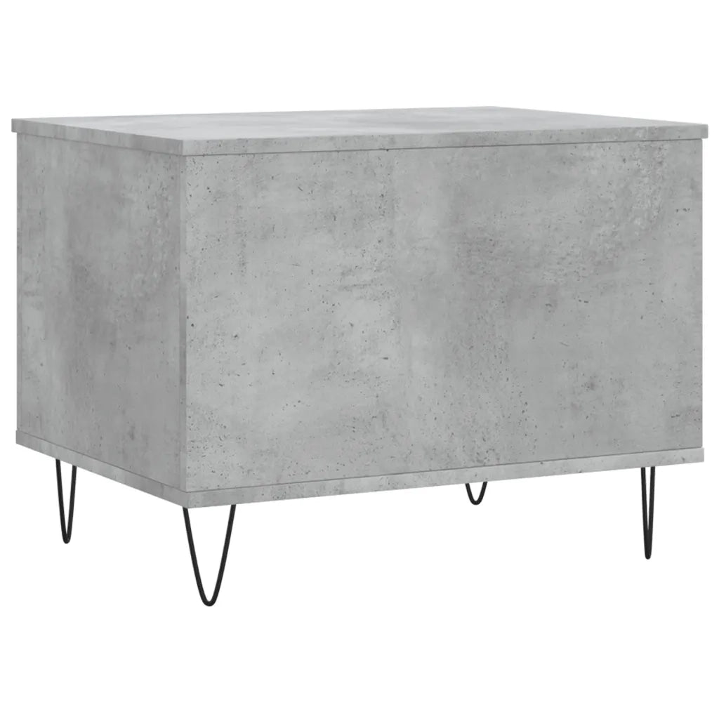 Tavolino Salotto Grigio Cemento 60x44,5x45 cm Legno Multistrato 830952