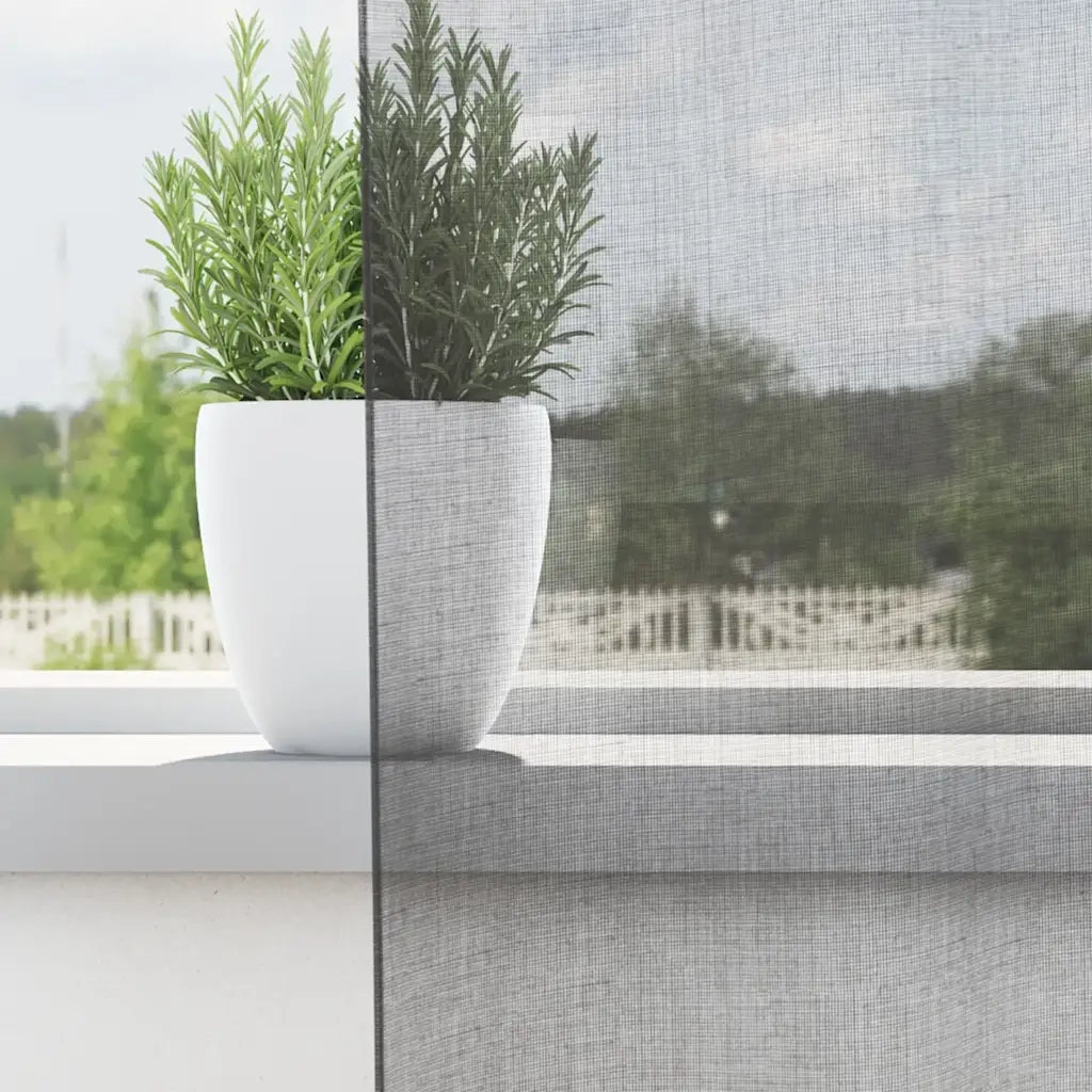 Tende in Voile con Tasche per Aste 2 pz Grigio Scuro 4102183