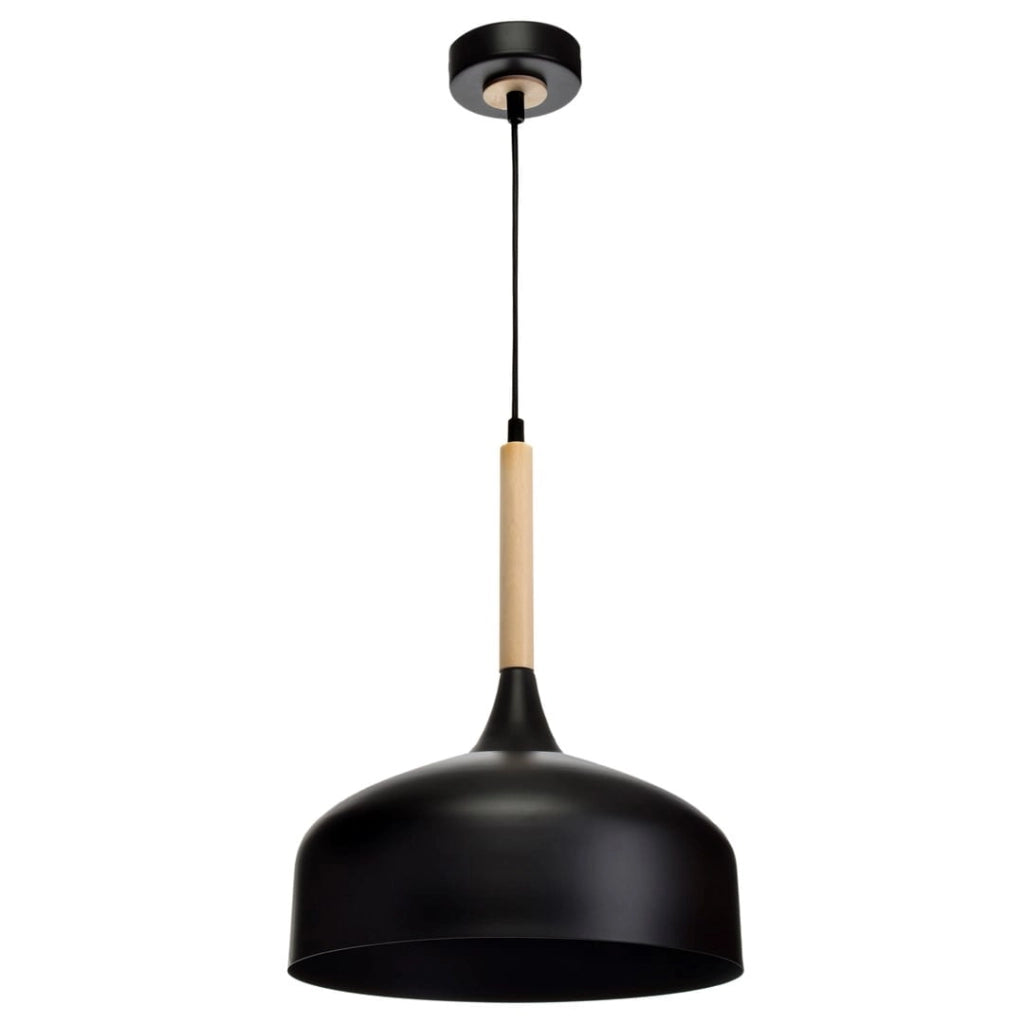 Lampada a sospensione Milagro Taylor E27 60W Ø30 nera