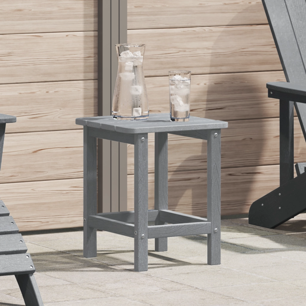 Tavolo Laterale Adirondack Grigio chiaro 38x38x45 cm HDPE