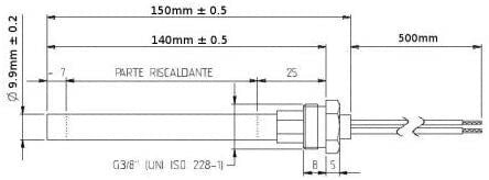 Ricambistufeapellet RESISTENZA ELETTRICA PIAZZETTA CADEL KARMEK SUPERIOR MCZ UNGARO 300 Watt