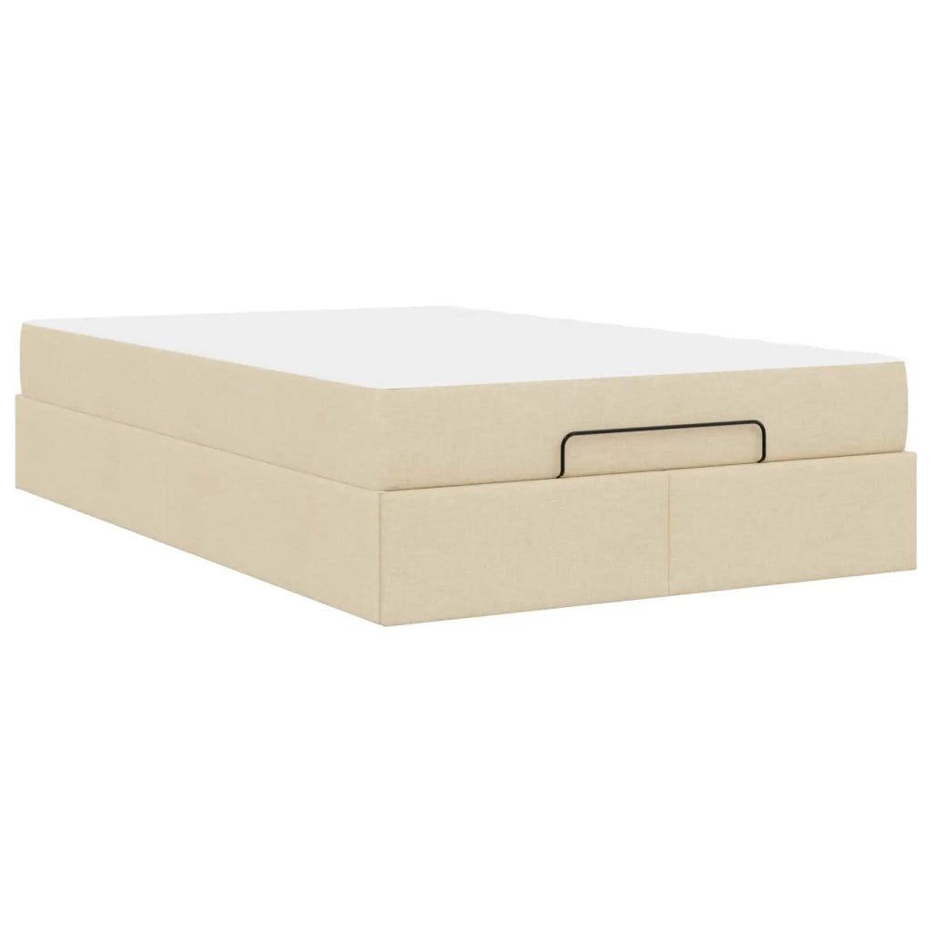 Struttura letto con materasso 2 pcs Crema Tessuto 3399485