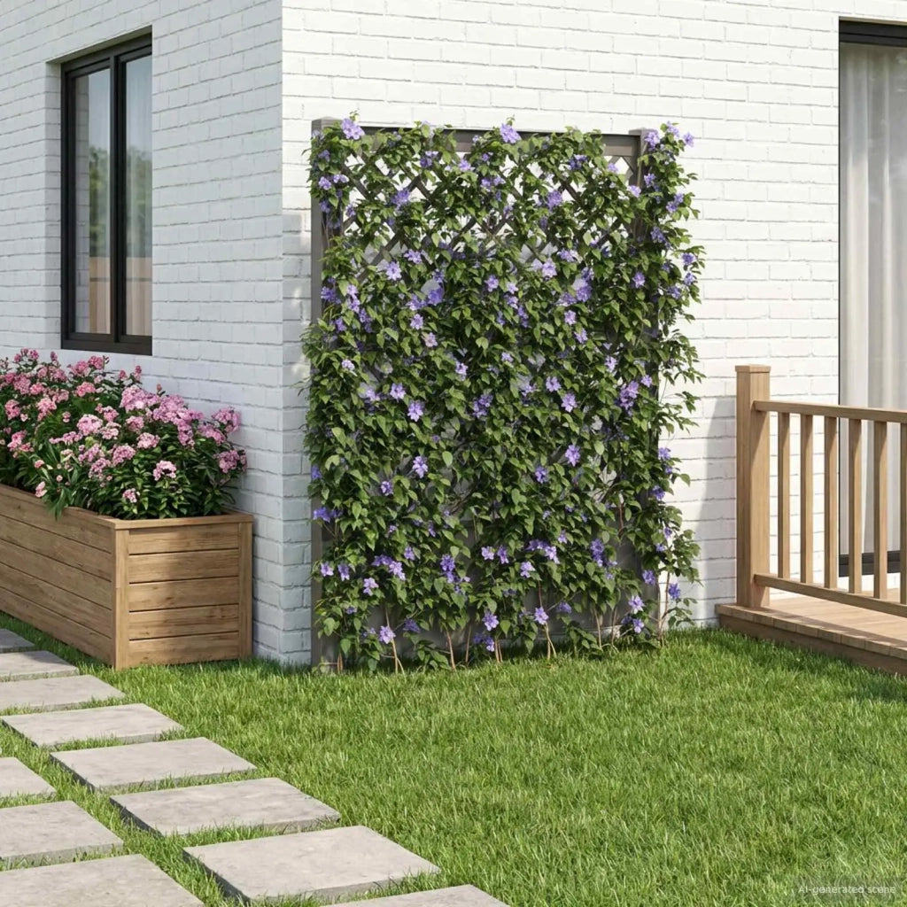 Trellis con Punta Grigio 99 x 6 x 165 cm PP CFW8772186