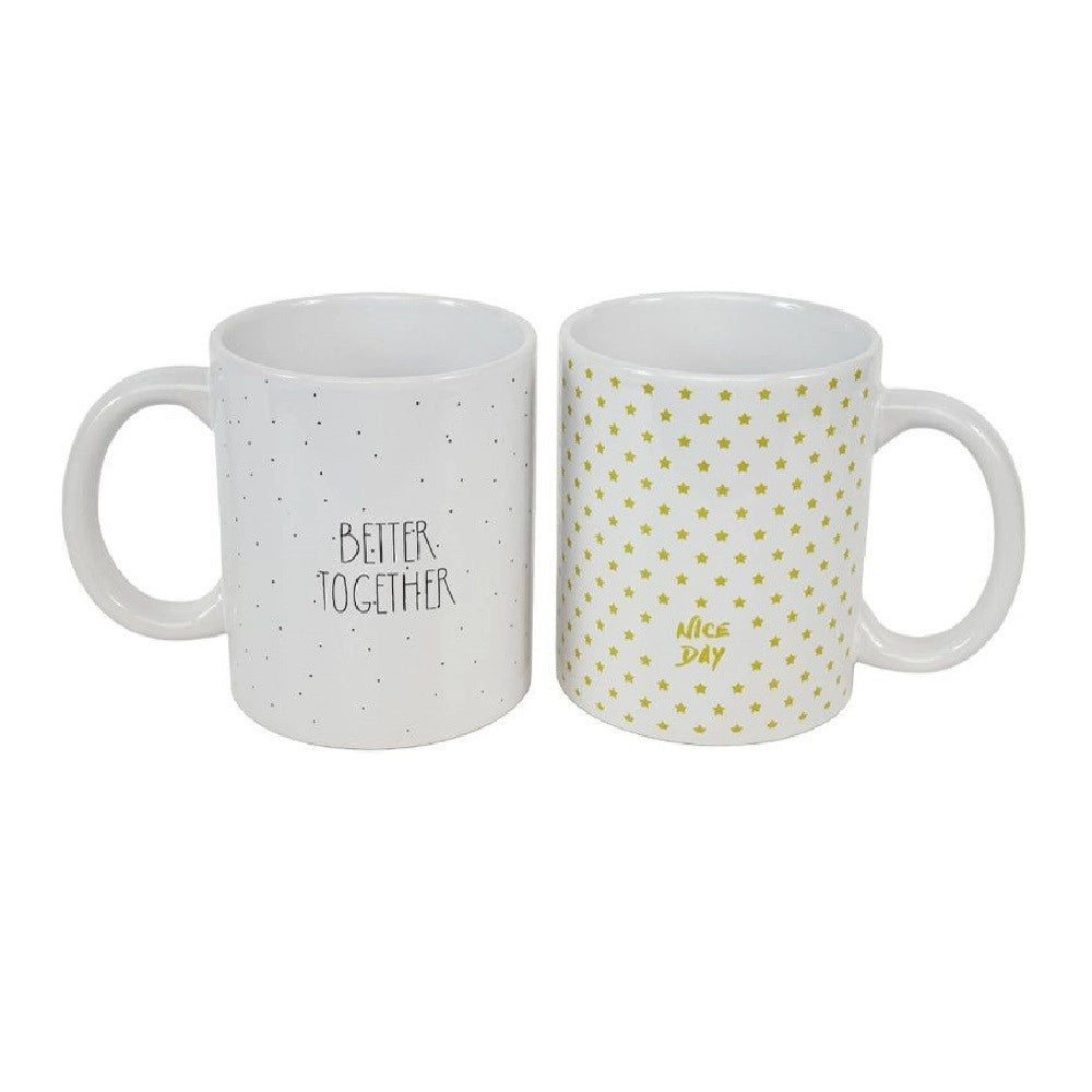 Trade Shop - Tazza Tazzone Mug In Ceramica Decorata Varie Scritte Per Latte Colazione 211167 -