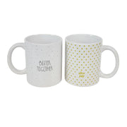 Trade Shop - Tazza Tazzone Mug In Ceramica Decorata Varie Scritte Per Latte Colazione 211167 -