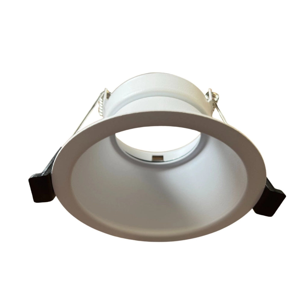 Porta Faretto Da Incasso Bianco, Per Led GU10 MR16 Rotondi, Foro 75mm, 96X60mm, Profondo Effetto Retroilluminato