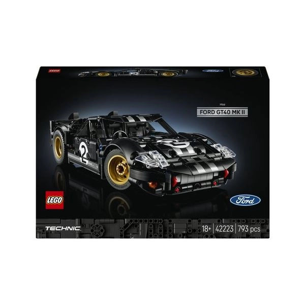 Costruzioni lego 42223 technic auto da corsa ford gt40 mkii 1966