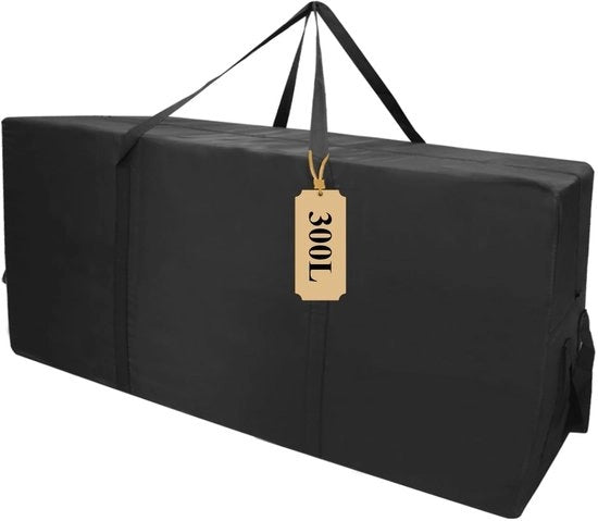 Tas di stoccaggio grande capacità - 300L - Borsa di trasporto - Tas di abbigliamento - Impermeabile - Maniglie - 118x55x46 cm - Borsa di stoccaggio