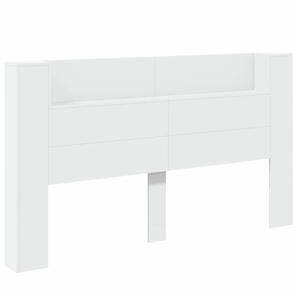 Testiera-Testata-Testiera Decorativa Bianco 180 x 16,5 x 103,5 cm Legno multistrato