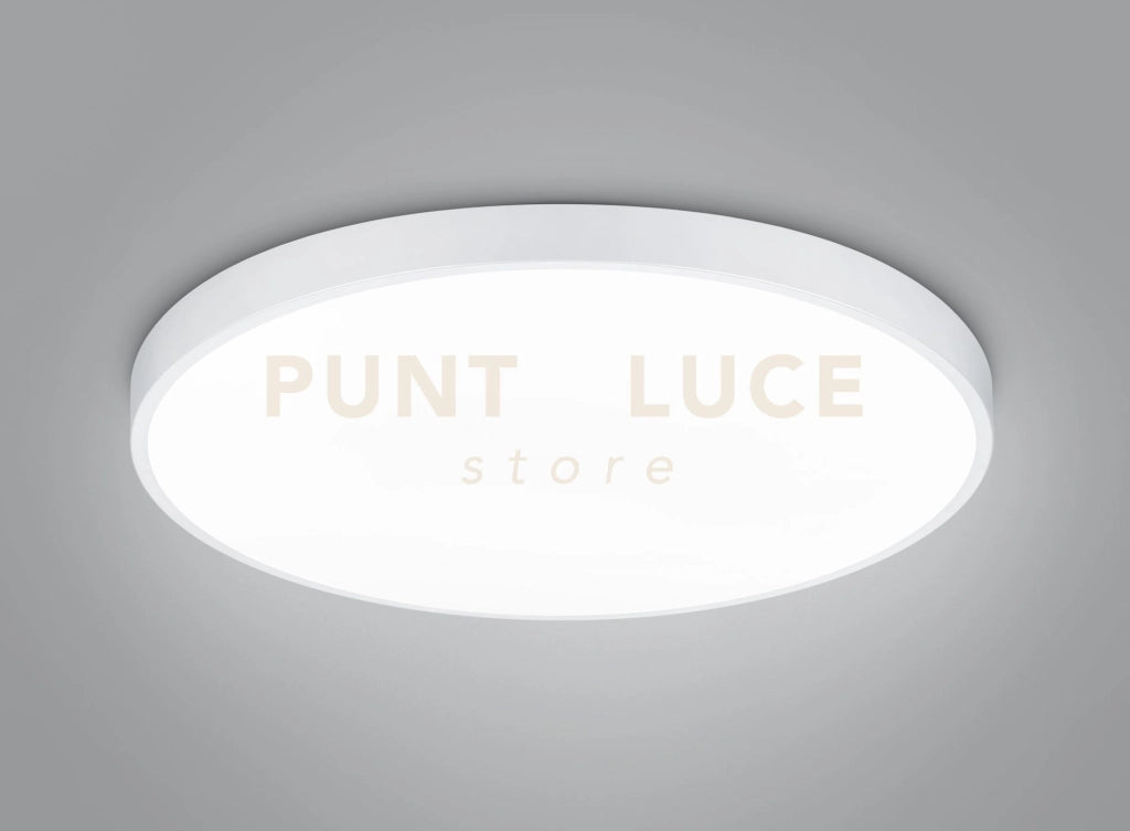 WACO PLAFONIERA LED 51W 6200lm, 2300+3000+4000K DIMMERABILE METALLO BIANCO CON INTERRUTTORE PER VARIAZIONE TEMPERATURA DI COLORE LED D. 75CM