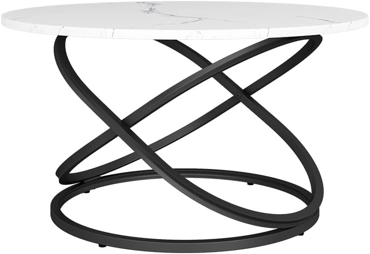 Tavolino Calgary, Bianco, 79.5 x 46 cm con ampia superficie di lavoroda utilizzare come piano d'appoggio o di lavoro nella zona giorno