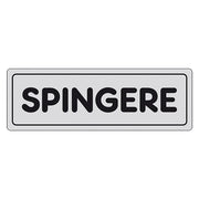 ETICHETTA SEGNALETICA SPINGERE porta - EUROSIGNALS