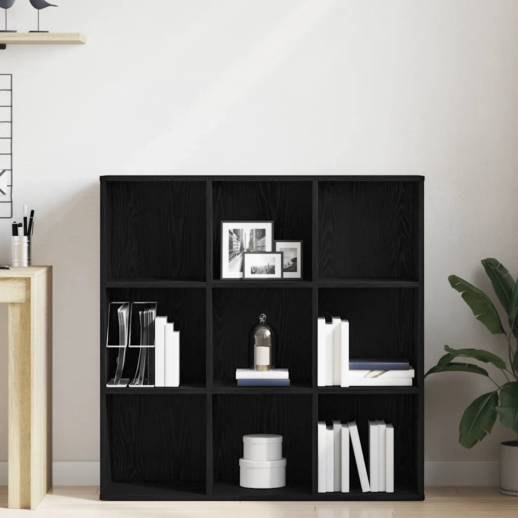 Mobile libreria Rovere Nero 98x29x97,5 cm in Legno Multistrato 862472