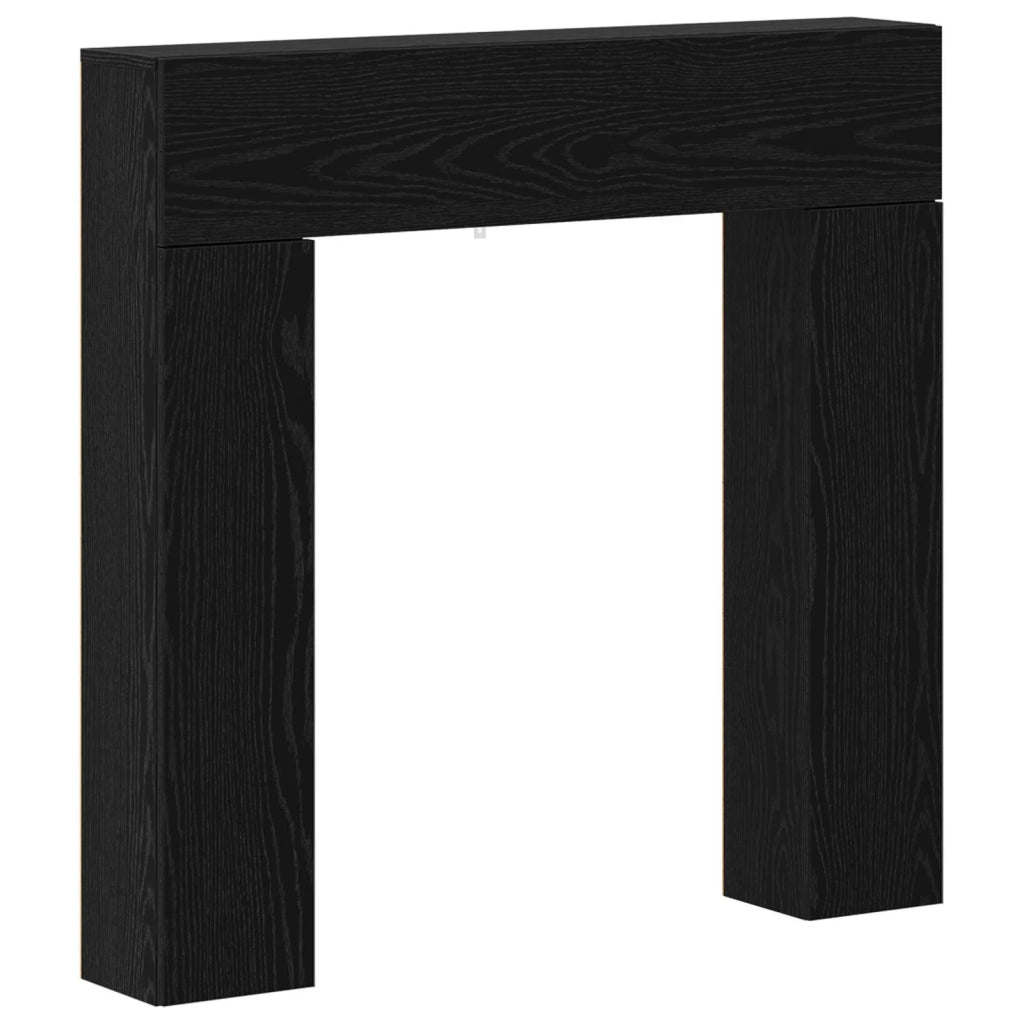 Cornice per camino Rovere Nero 102 x 18 x 100,5 cm 8006599
