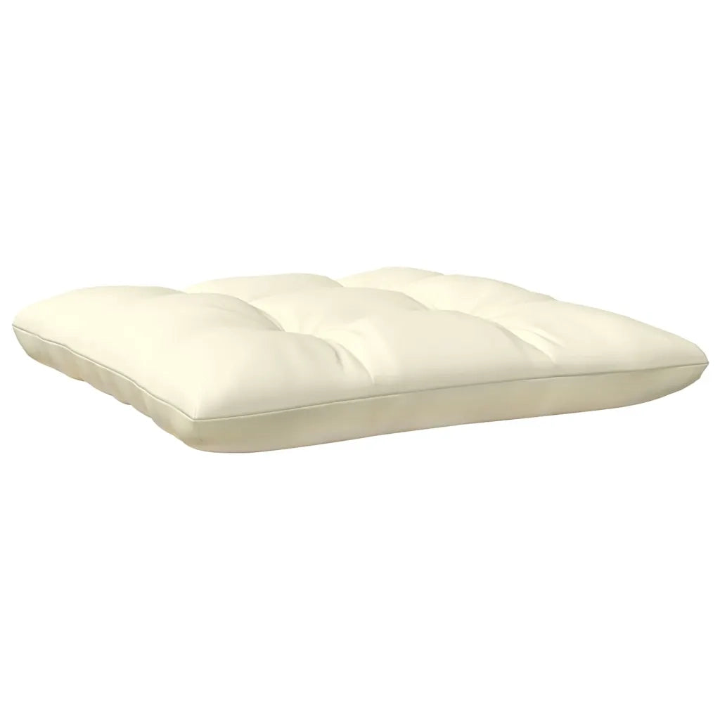 Divano da esterno-Divano da Giardino a 2 Posti con Cuscini Crema Massello di Pino 907996