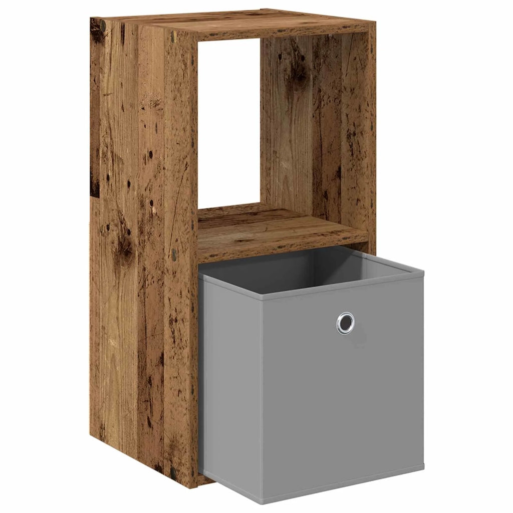 Set di 2 Comodini | Armadio da Notte | Mobiletto da notte con cassetto Legno vecchio 35 x 32 x 68,5 cm