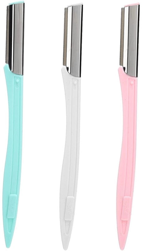Kit di rasatura ciglia 3 pezzi - Trimmer ciglia - Rasatrici per viso - Bellezza - Donna - Taglio preciso