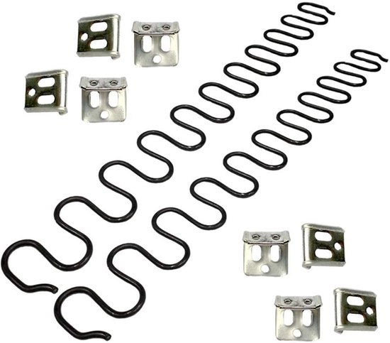 Supporto per divano 559 cm - Set di 2 con 8 clip a forma di S e kit di riparazione, diametro 40 mm