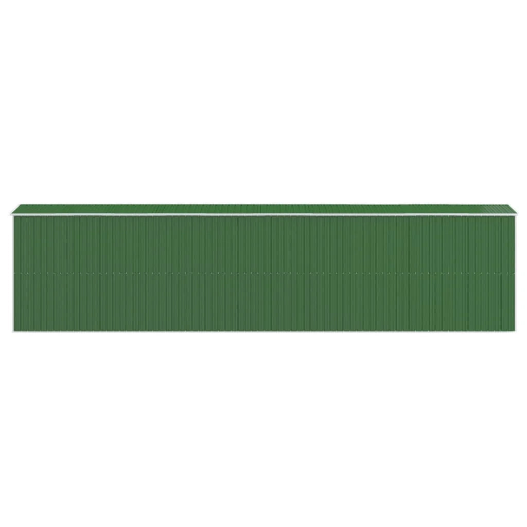 Casetta da giardino cabina ripostiglio casetta da esterno robusta casetta per attrezzi 192 x 855 x 223 cm acciaio zincato verde 02_0022369