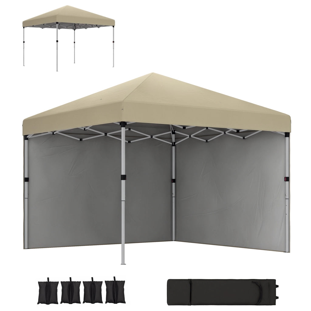 Tenda da giardino pieghevole ¨C zephmum ¨C Grigio 3x3m